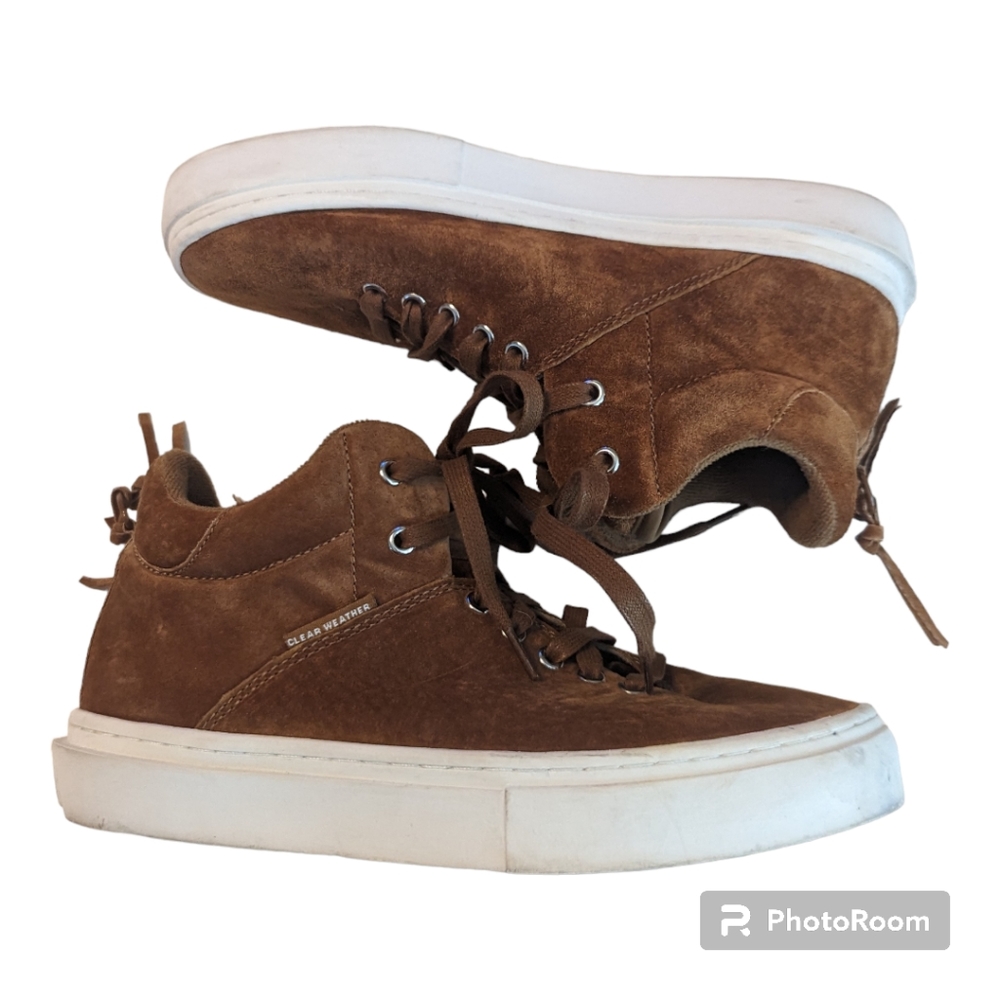Clear Weather One Ten Brown Suede Ankle Boots High Top Sneakers. Men's 6